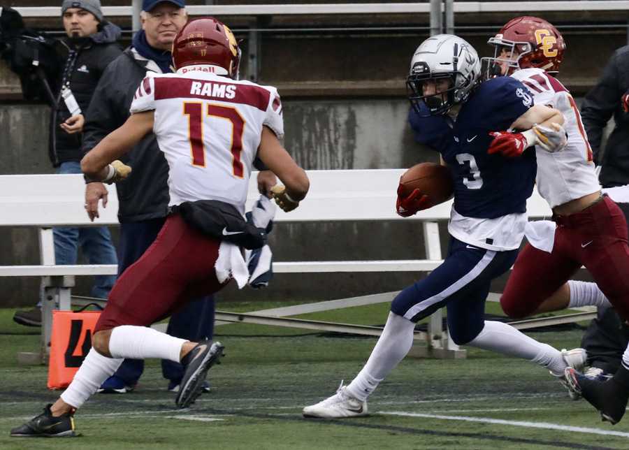 Joe Hutson (3) said Lake Oswego was hoping to repeat but winning last year tempers the disappointment. Photo by Norm Maves