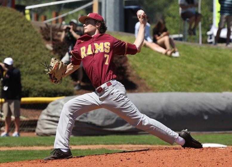 Central Catholic's Dylan MacLean went 10-1 with a 0.51 ERA as a junior. (Photo by Norm Maves Jr.)