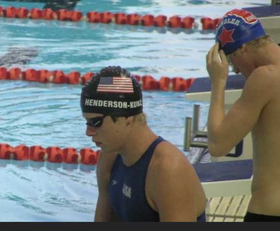 Morgon Henderson-Kunz swam for the USA Junior National Team and at the US Olympic trials after his junior year