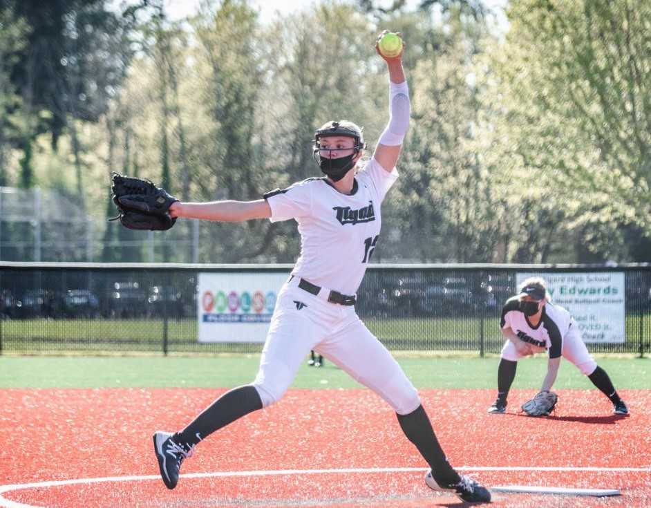 Tigard's Makenna Reid struck out 42 in 20 innings in the opening week. (Photo by Henry Kaus)