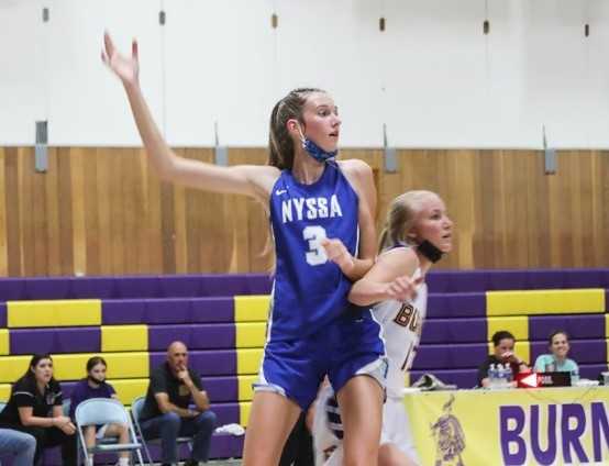 Nyssa's Gracie Johnson averaged 16.5 points, 11.7 rebounds and 2.7 blocks last season. (Ruthie's In His Image Photography)