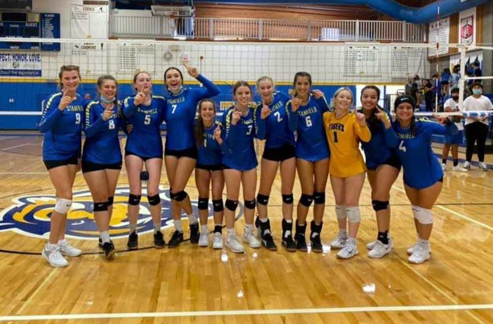 Stanfield volleyball has reason to celebrate after nine wins already this fall, seven more than it had the entire spring!