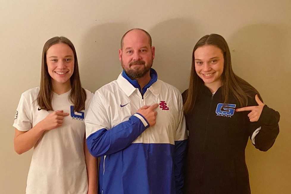 Bragging rights are at stake in Saturday's state championship games for Andrew Frazier and daughters Elle (left) and Liv.