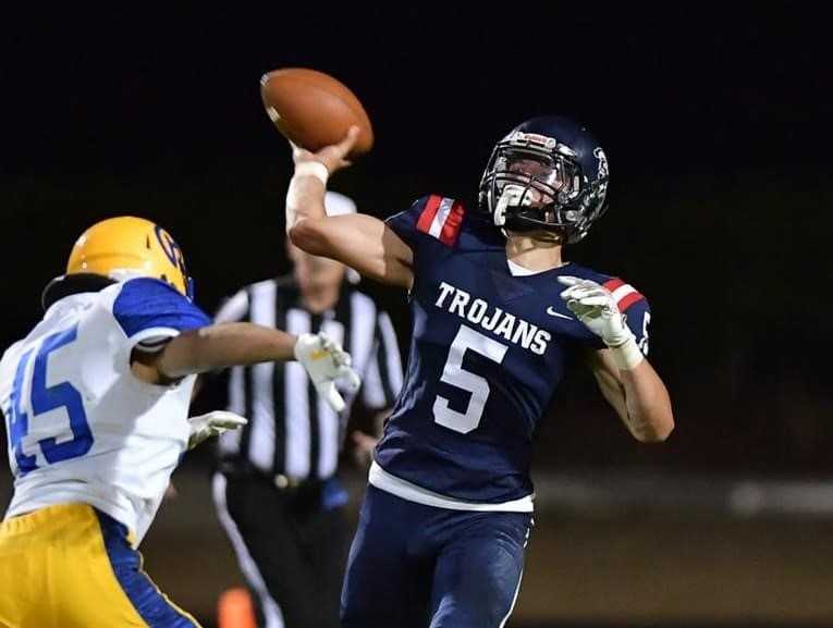 Kennedy senior Riley Cantu has thrown at least two touchdown passes in each of his last six games. (Photo by Andre Panse)