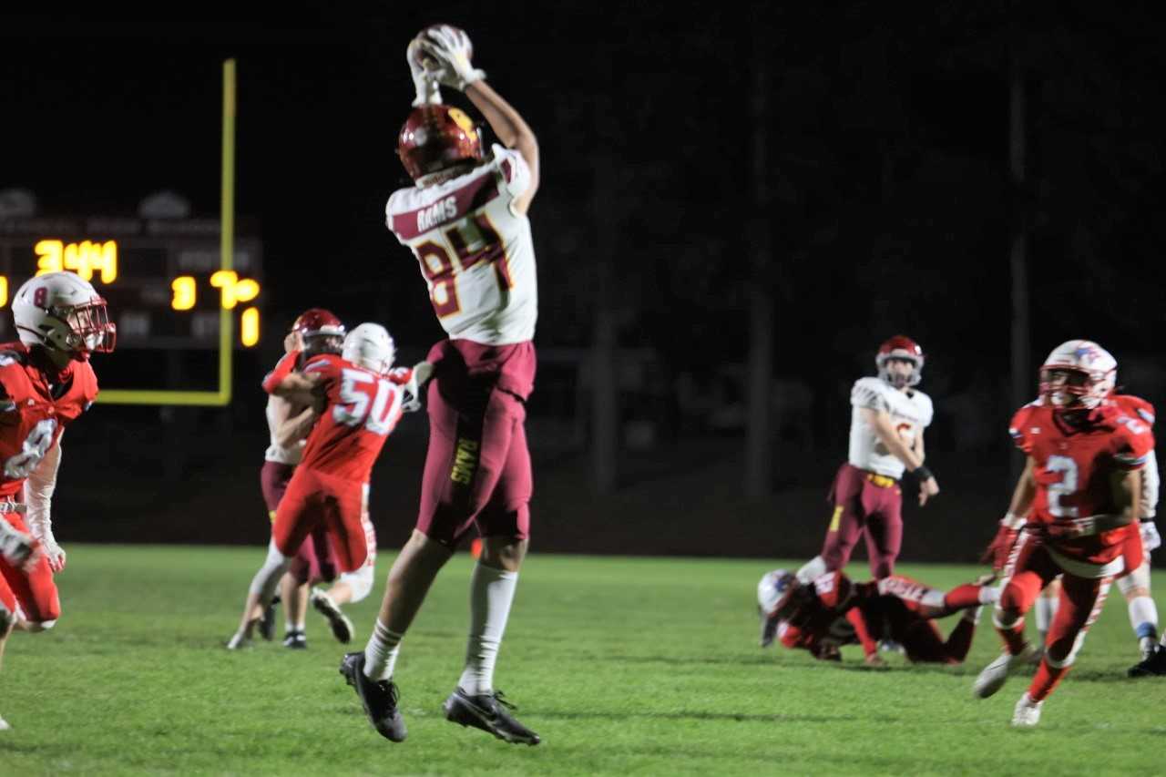 Central Catholic's Riley Williams, a 6-foot-7 tight end, leads the Rams with 13 touchdown catches (Photo by Jim Nagae)