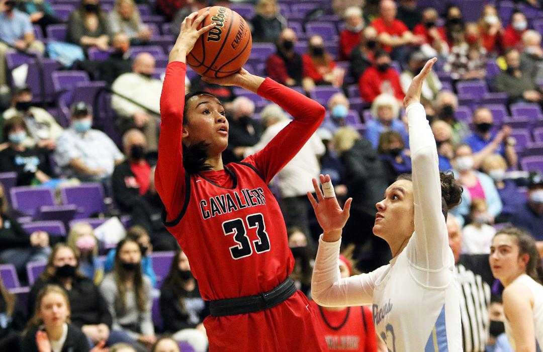 Clackamas freshman Jazzy Davidson had 12 points and 10 rebounds in Thursday's win over Lakeridge. (Dan Brood/SBLive Oregon)