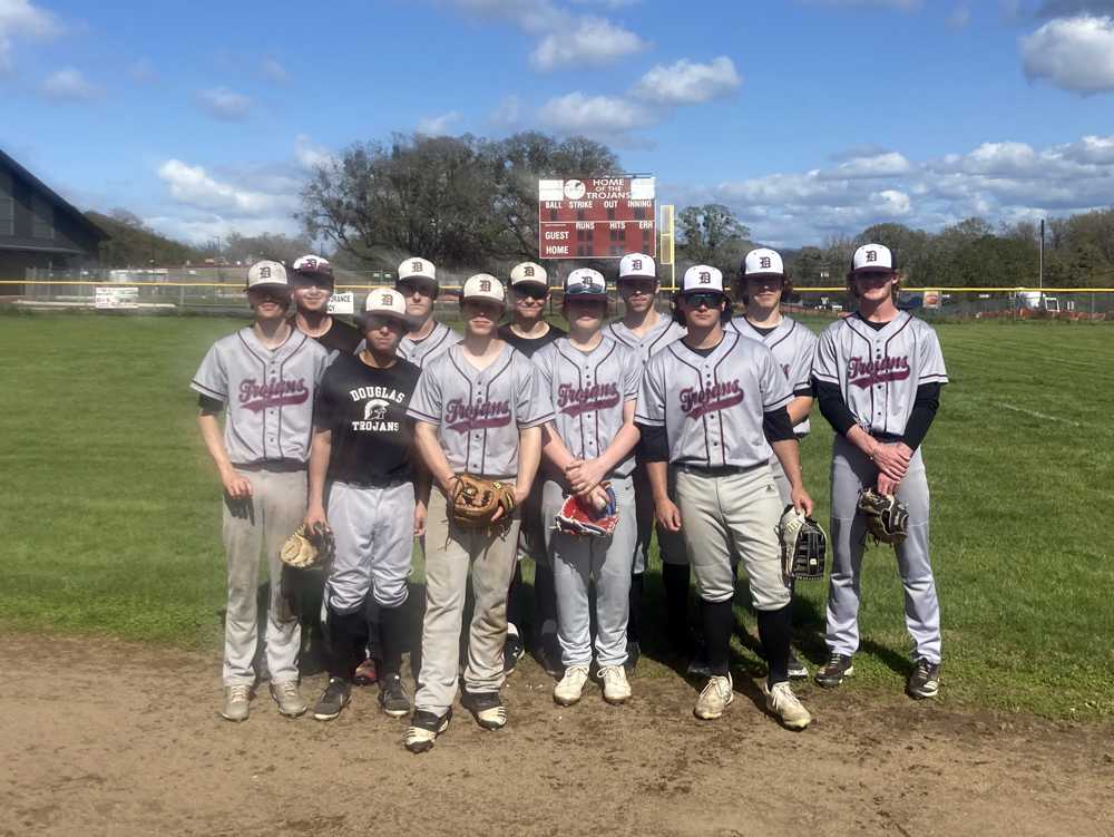 Douglas had a season-high 12 hits in Monday's 7-5 win over Umpqua Valley Christian