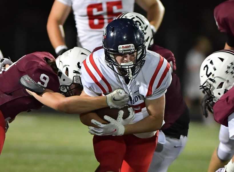 Kennedy's William Schaecher ran for 113 yards and one touchdown on 17 carries in Friday's win at Dayton. (Photo by Andre Panse)