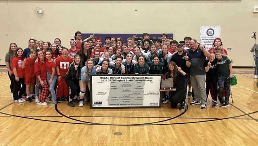 It takes a village. Salem Academy celebrates its repeat title with more than just the players and coaches