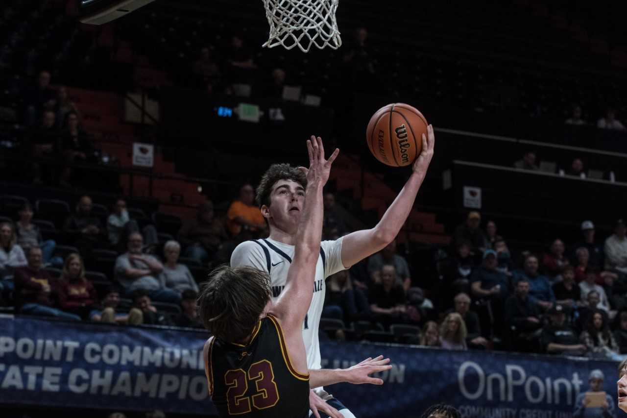 Wilsonville's Kallen Gutridge scores from close range. The Wildcats did enough to win and will defend (Greg Artman)