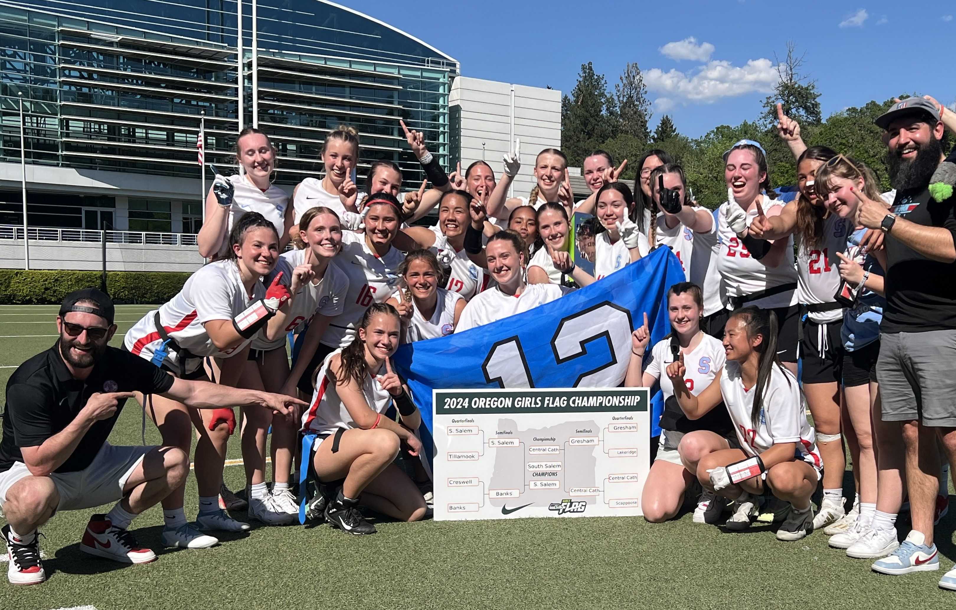 South Salem won the title at the eight-team flag football state tournament May 11 at the Nike campus in Beaverton.