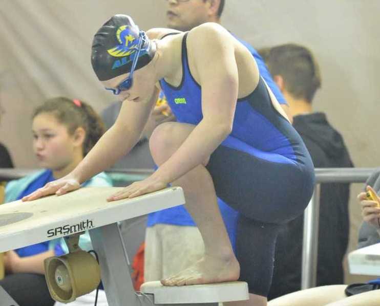 Aloha's Kaitlyn Dobler is a two-time 6A champion in the breaststroke. (NW Sports Photography)