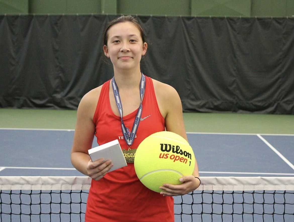 Kennedy Harris won the 5A girls title last year while playing on an adjacent court to her brother, Kaiden, the 5A boys champion.
