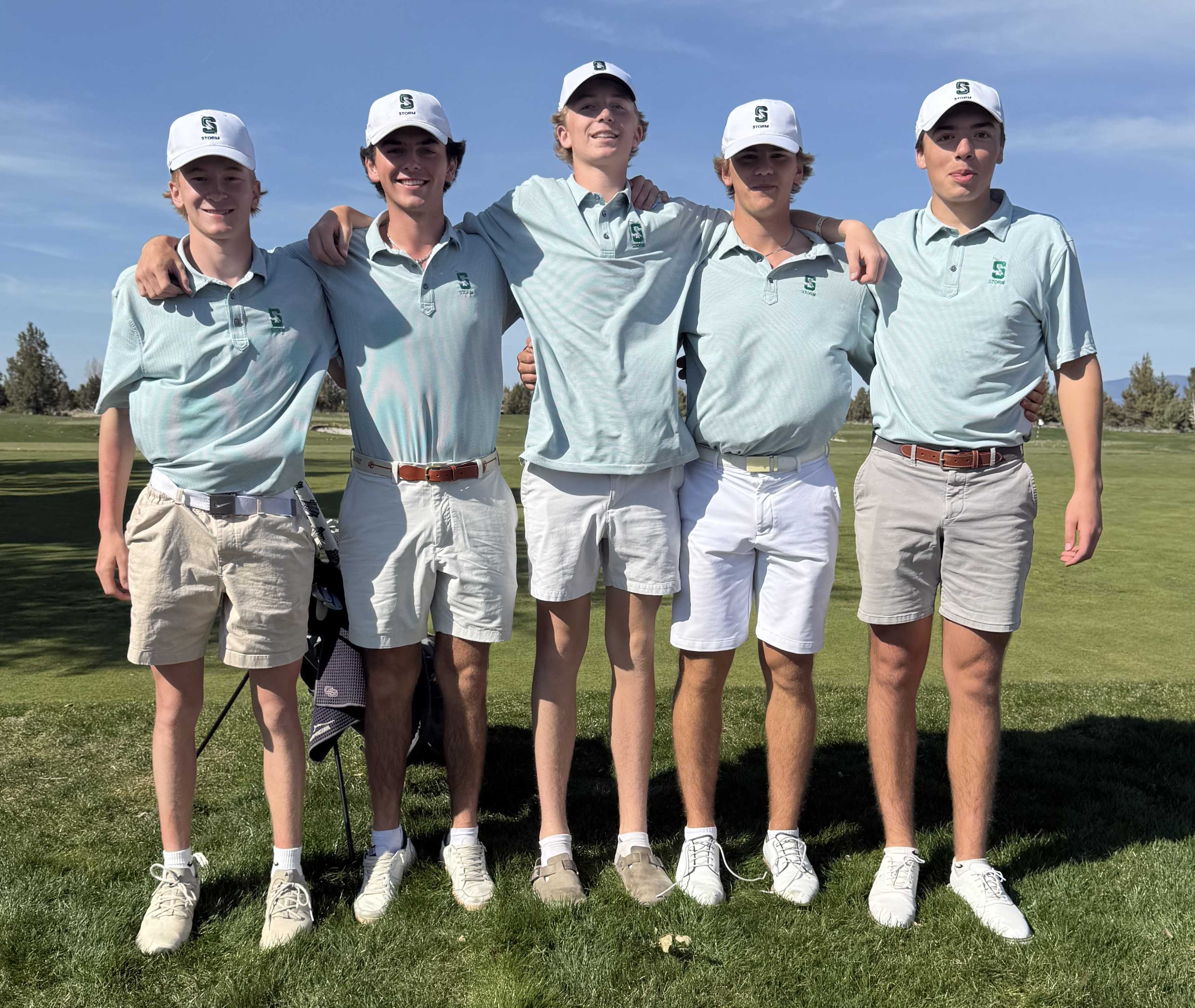 Summit's boys golf team, from left: Daniel Bateman, Paola Delia, Bryce Grieb, Bryden Ditty and JB Scanlon.