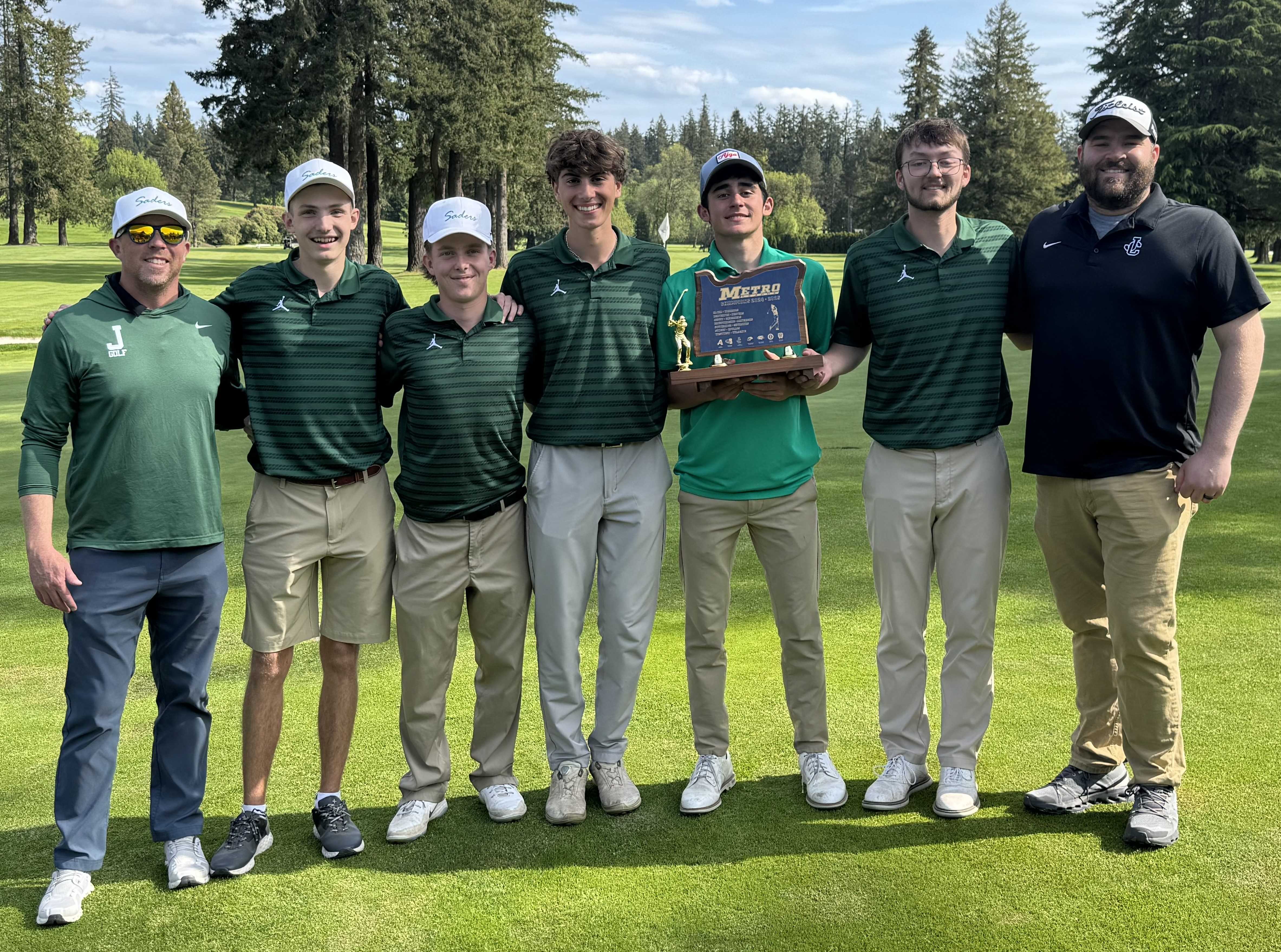 Jesuit's boys golf team captured the Metro League championship over Westview and Mountainside.