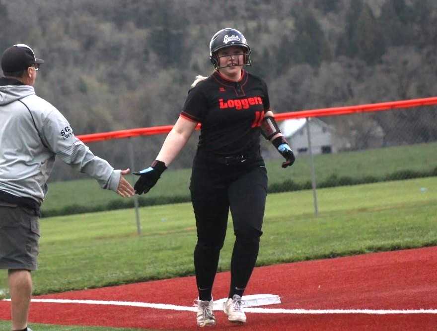 Cal Poly-bound Scio senior Myleigh Cooper has hit 23 home runs this season and 72 in her career. (Photo by Jeremy MdDonald)