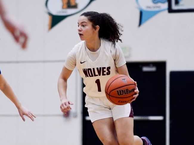 Tualatin sophomore Love Lei Best had 17 points and six assists in Sunday's win over AC Davis. (Ryan Slider/SS Visual Works)