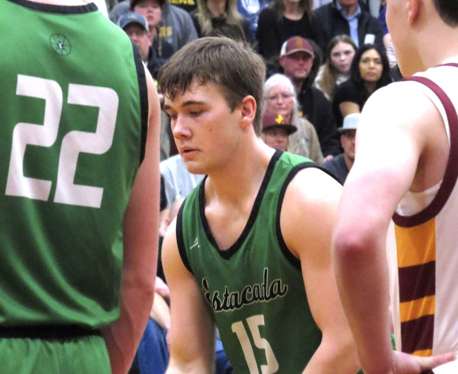 Senior Paul Ables is averaging a team-high 13.3 points per game for Estacada this season. (Photo courtesy Estacada HS)