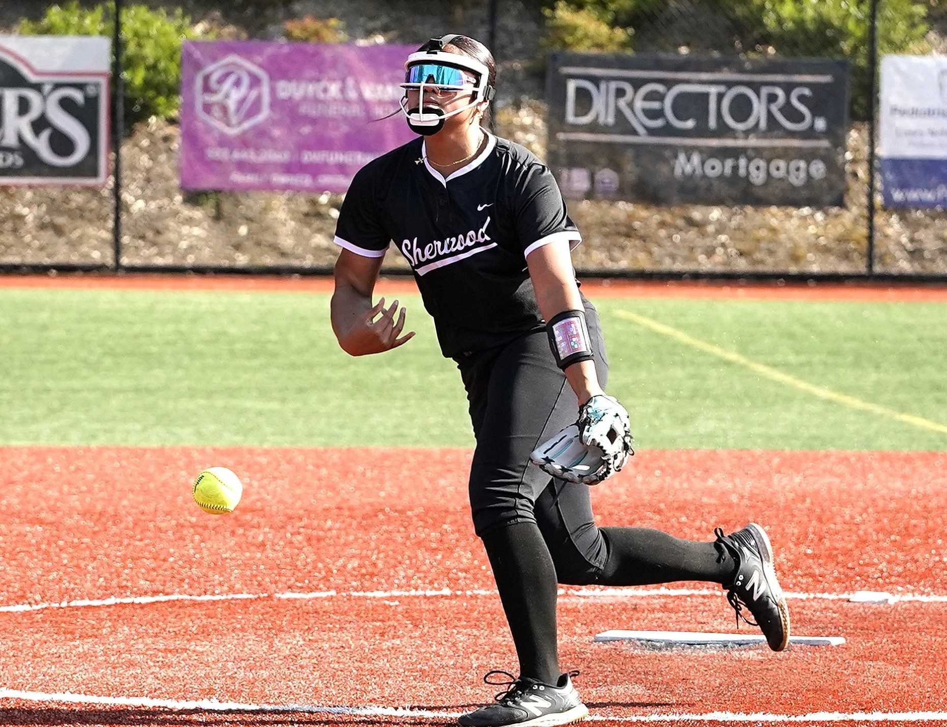 Sherwood's Presley Sarono-Ramos dominated in the circle as a freshman, earning 6A first-team honors. (Photo by J.R. Olson)