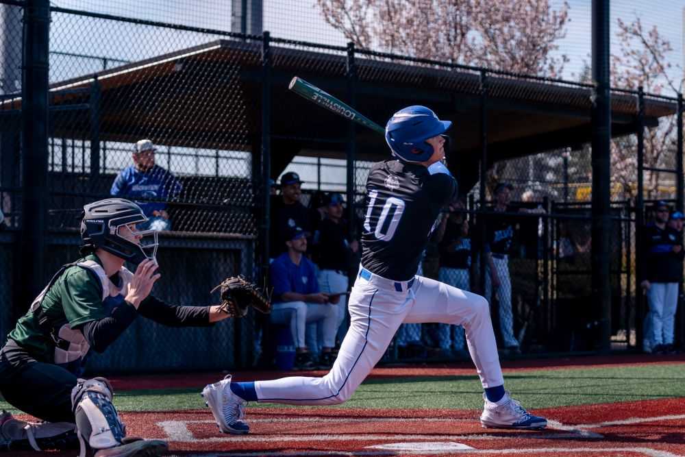 Collin Spurgeon has been an asset on the mound and at the plate for an improved Woodburn team