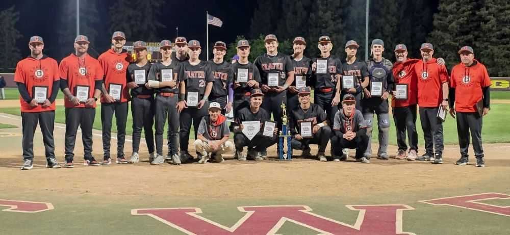 Crater celebrates after winning a 36-team tournament in Fresno