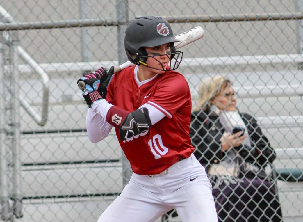 Glencoe senior third baseman Makena Petrick is batting .575 with six home runs and 19 RBIs. (Photo by Carley Schwartz)