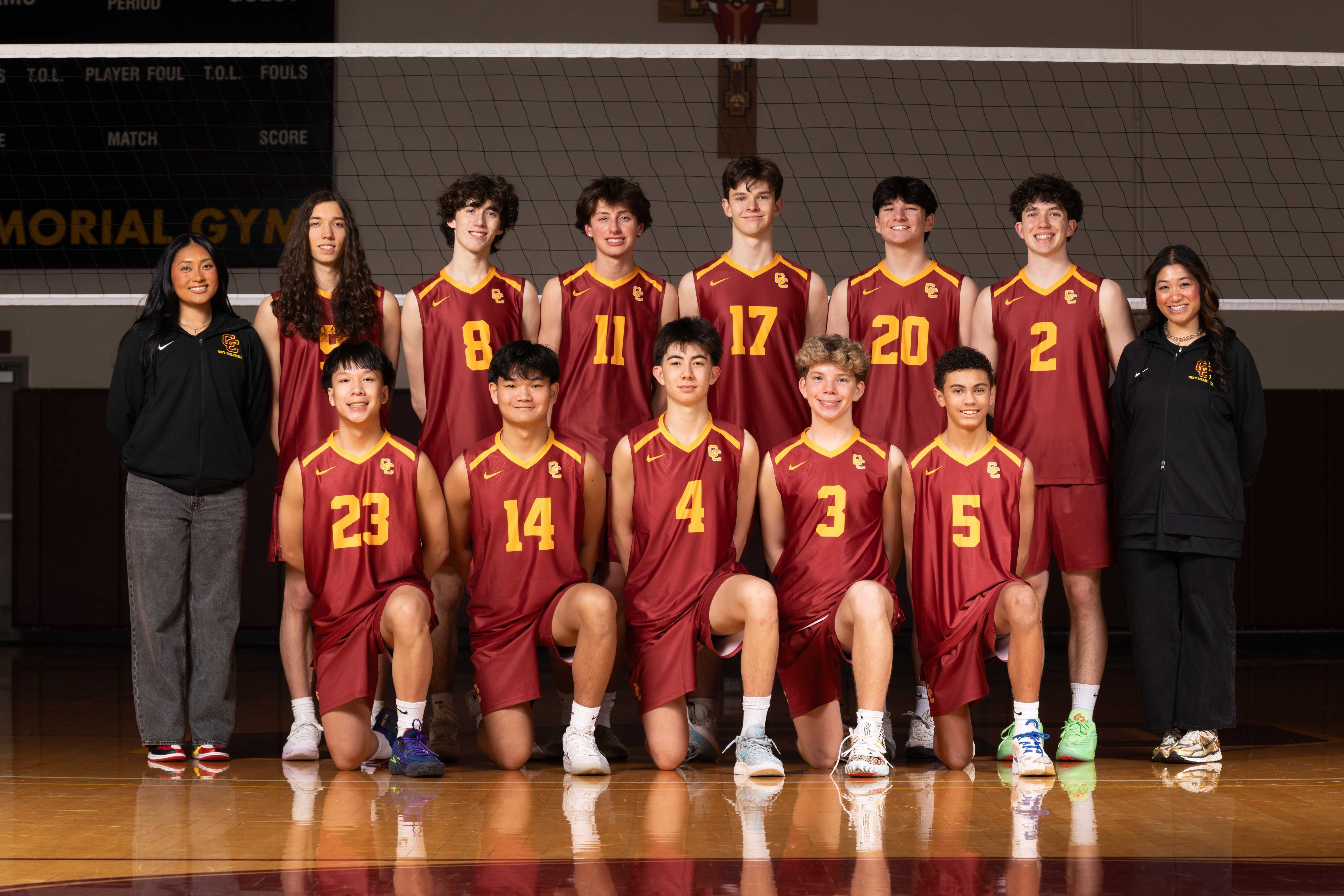 The 2026 Central Catholic boys volleyball team. (Photo from Sharlene Alagar)