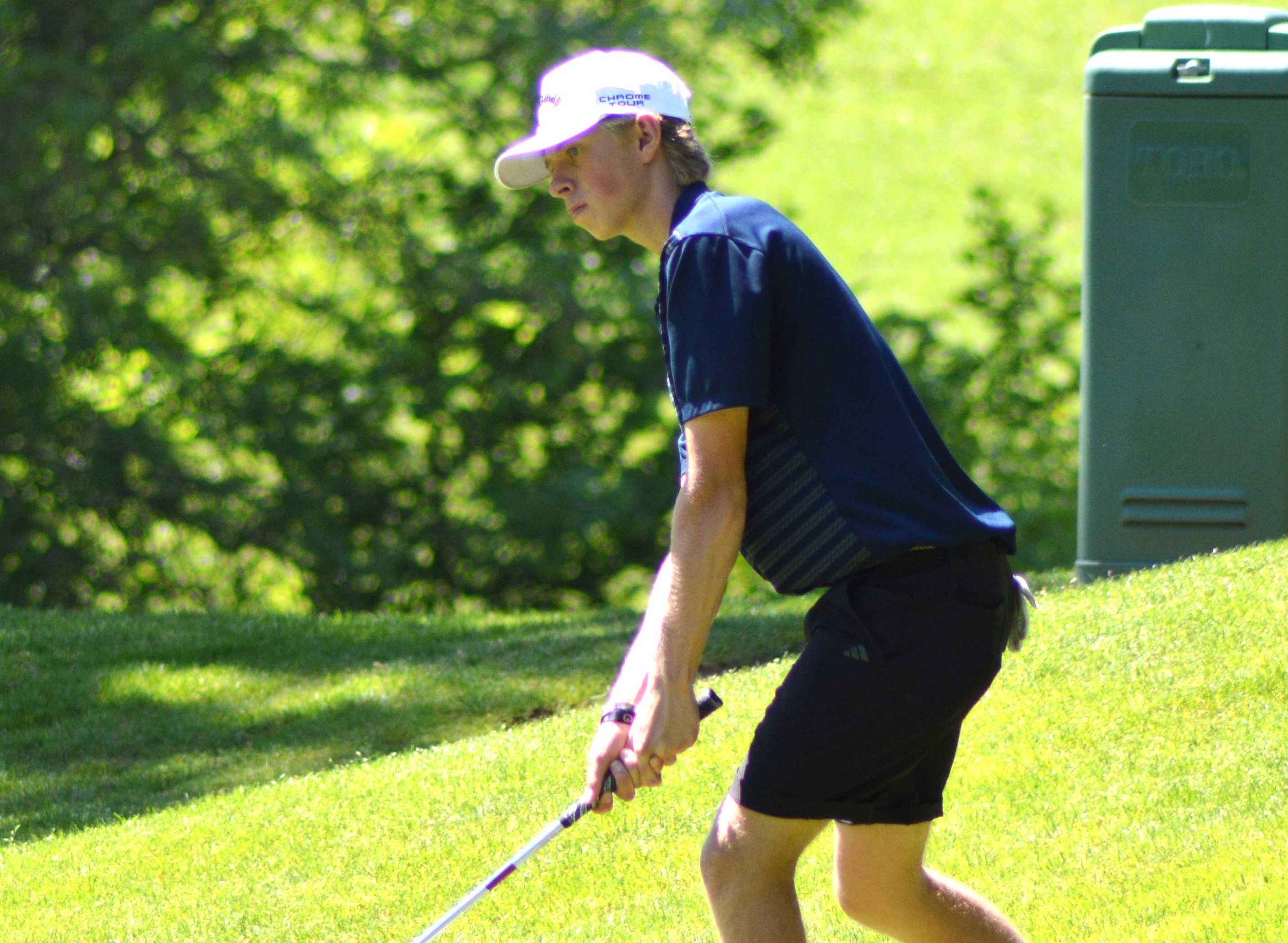 Last month, Canby's Connor Holden shot a 7-under 65 on the state championship course at Tokatee Golf Club.(Photo by Aaron Smith)