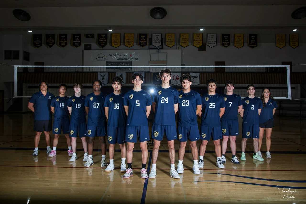 The No. 1 Portland Adventist boys volleyball team. (Photo from Joe Kim)