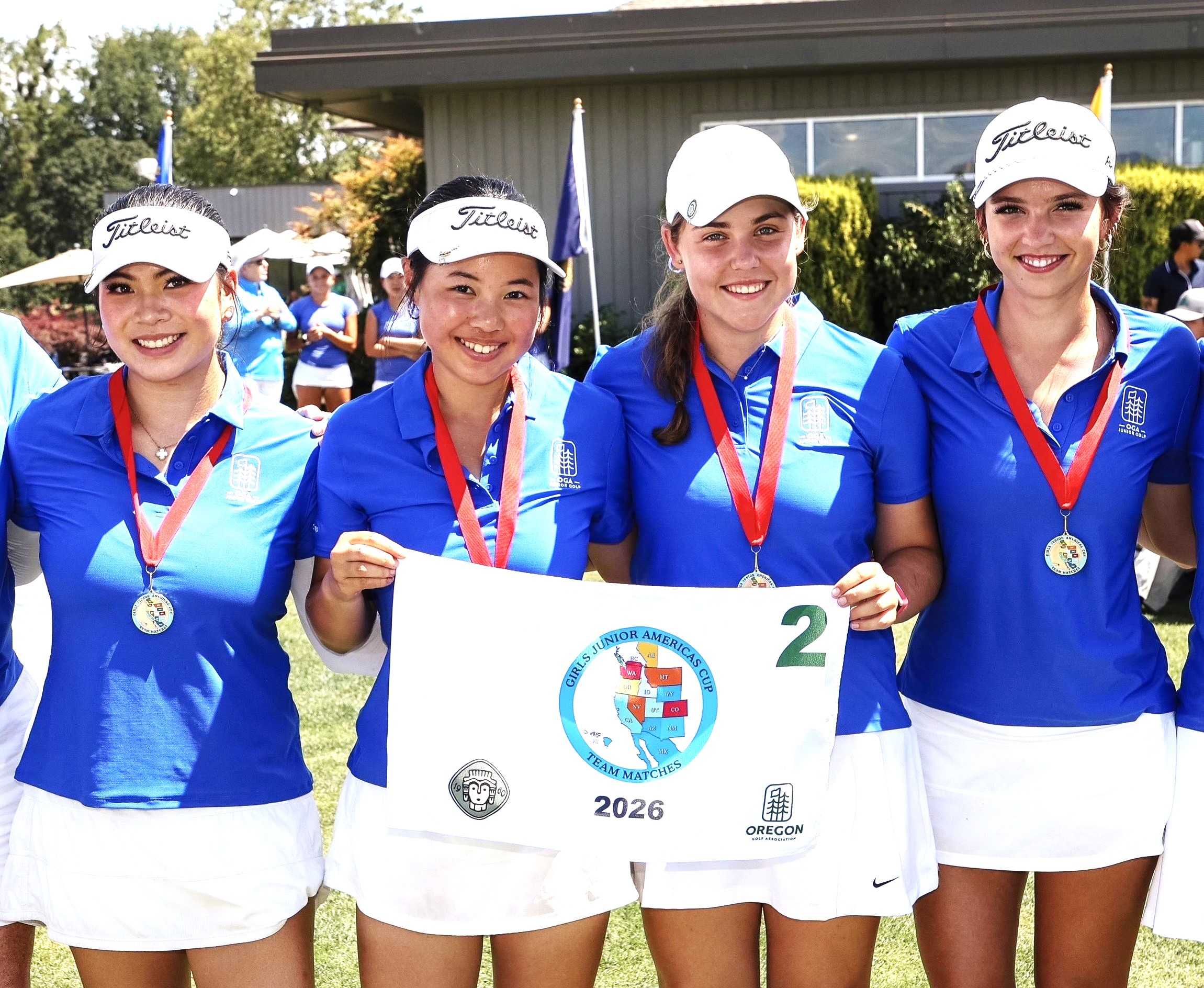 Oregon Junior Americas Cup team, from left: Melinee Udom, Kate Ly, Madeleine Conser and Hannah Wendorf.
