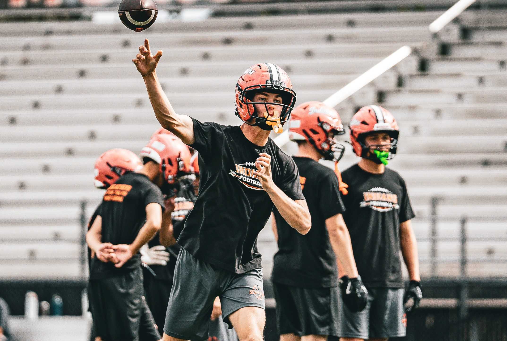 Quarterback Will Kessi leads Scappoose into a pivotal Cowapa League game against Banks on Friday. (Photo by Josi Welter)