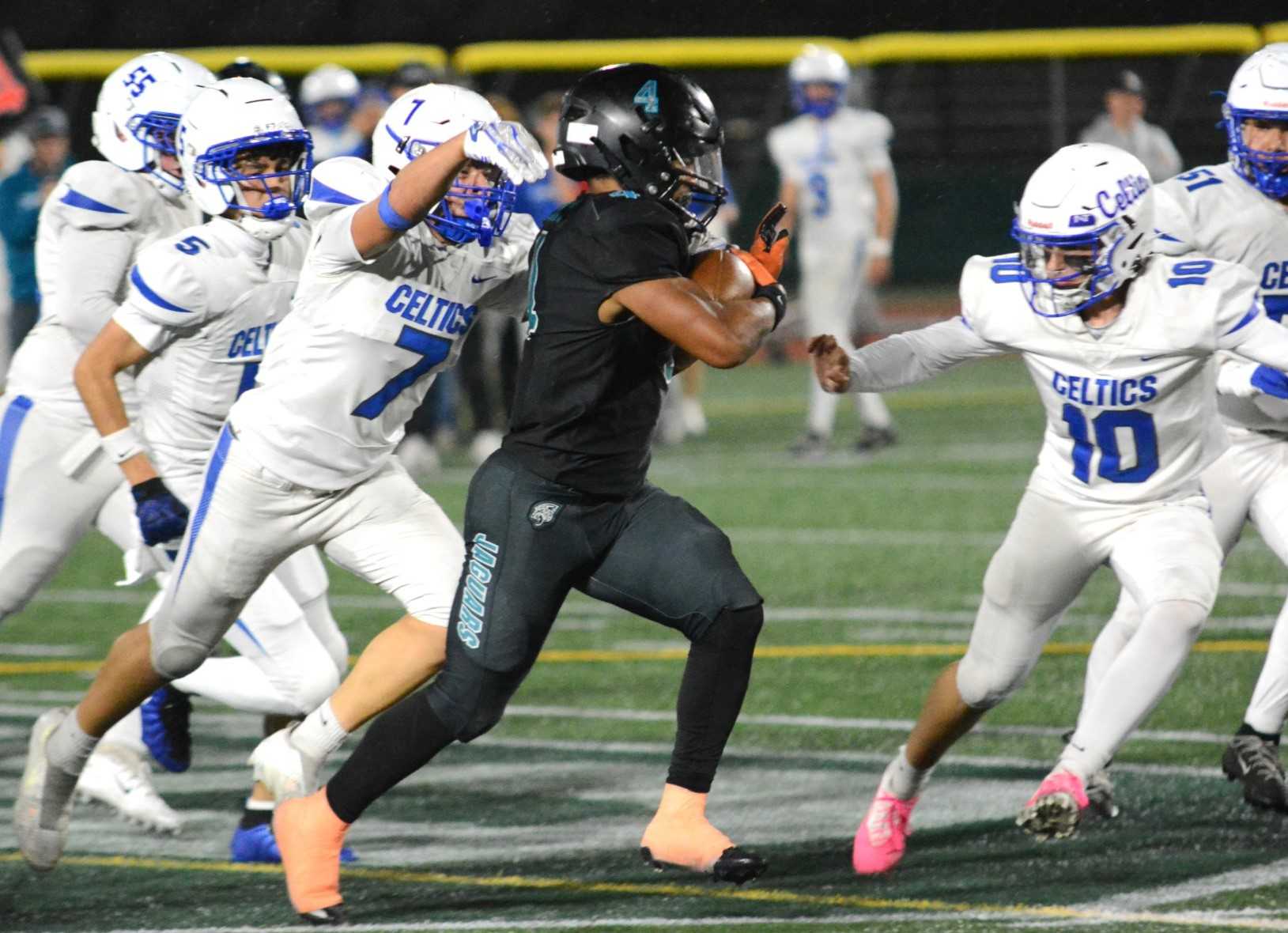 Century junior Ryder Owens has scored 12 touchdowns this season, six rushing and six receiving. (Photo by Wade Evanson)