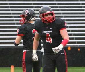 Senior linebacker Jake Bushman is among the key returning players on defense for Clackamas. (NW Sports Photography)