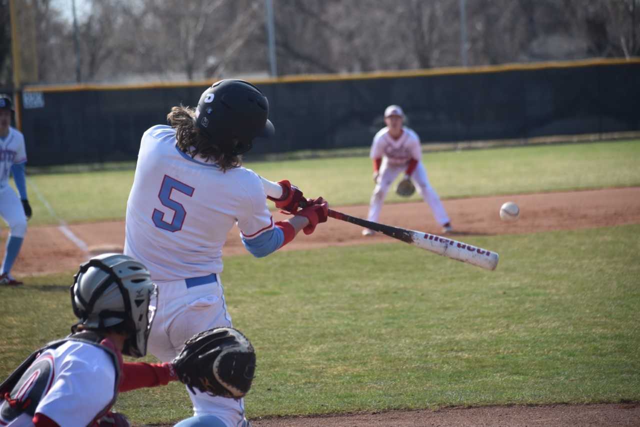 South Salem's Ryan Brown takes a swing against Madison (Idaho) on Saturday. (Photo by Jeremy McDonald)