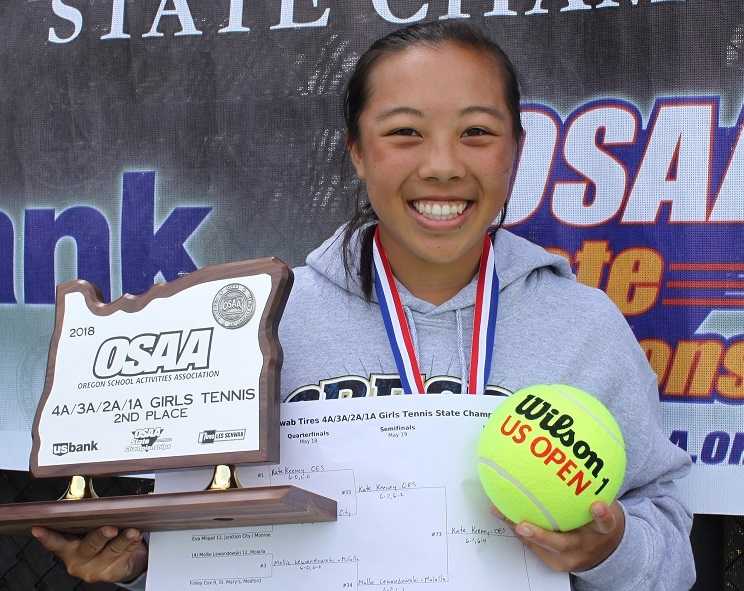 Courtlyn Lam won the 4A/3A/2A/1A singles title last year and helped Klamath Union finish tied for second.