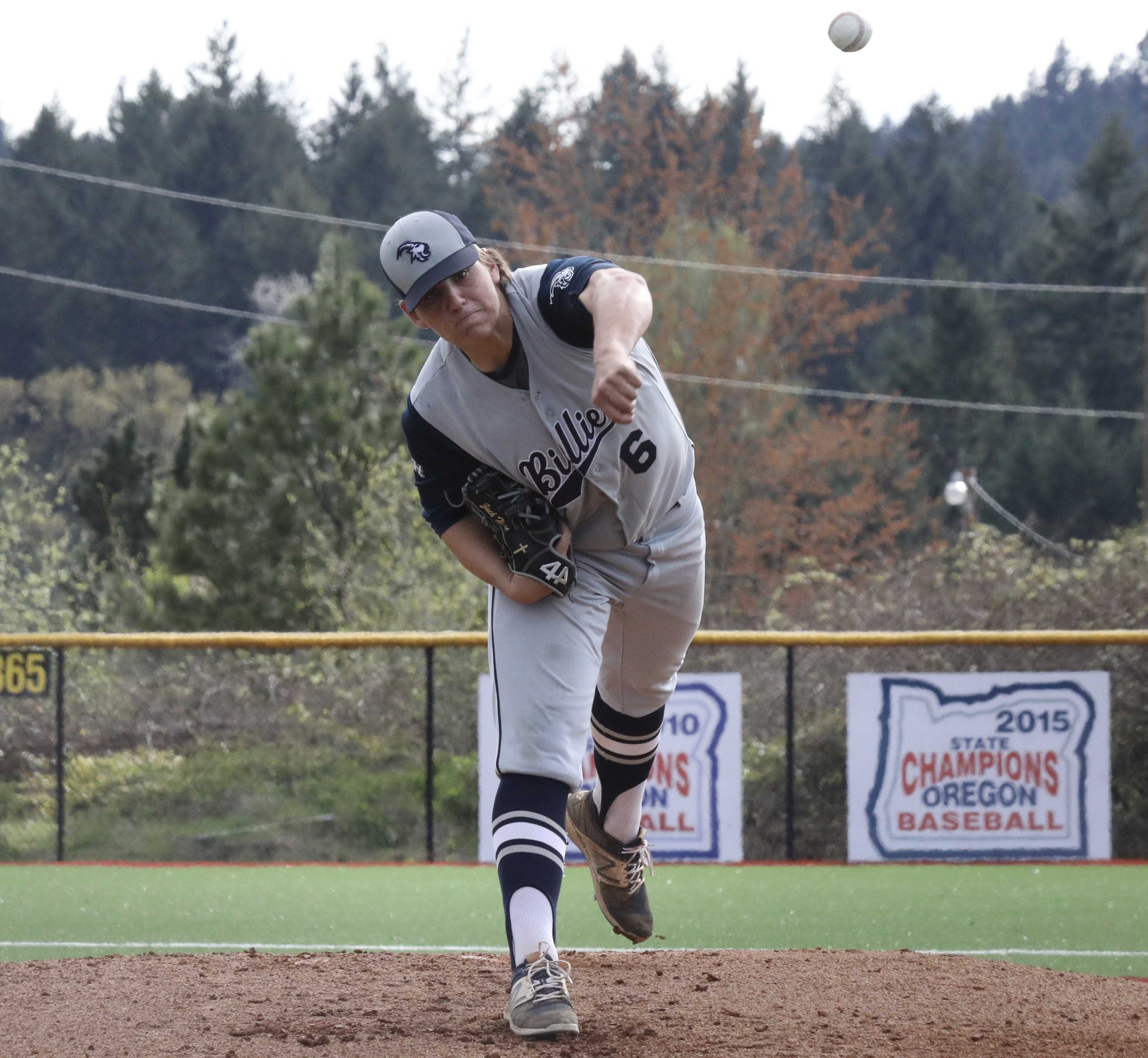 Pleasant Hill left-hander Zach Hart allowed only three hits, struck out 10 and got two hits to lead Billies (Norm Maves Jr.)