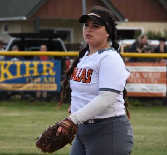 Dallas' Kaelynn Simmons has struck out 24 in the last two games. (Photo by Jeremy McDonald)