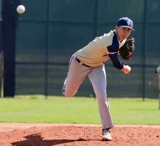 Hayden Vandehey pitched a complete-game victory and was named Banks' player of the game.