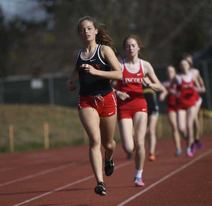 Mia Kane (in front) hopes to be part of a state championship team for Lincoln this fall